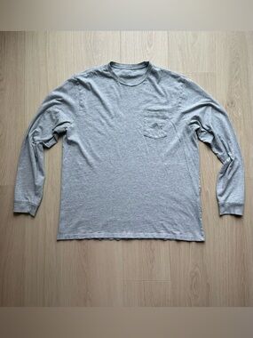 Vineyard Vines Long Sleeve Pocket Tee Men’s XL Gray Heather Sailfish